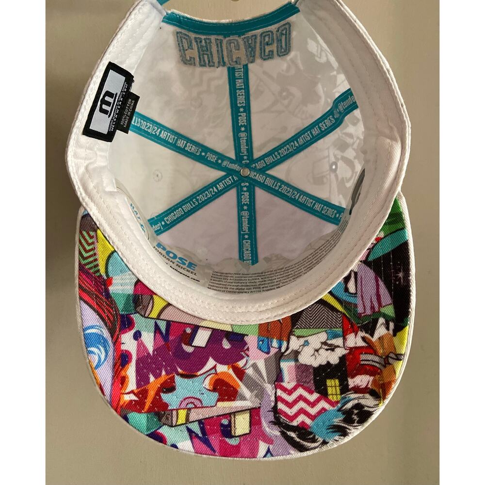 CHICAGO BULLS 2023/24 Artist Hat Series by POSE Jordan Nickel - Picture 7 of 8